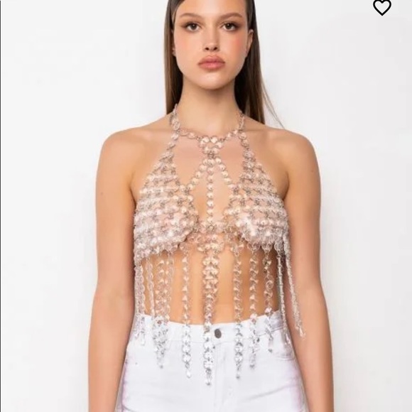 Warrior jeweled Bra Body Chain - Picture 3 of 8